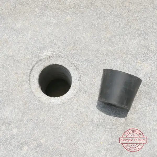 Product image 7 of the product “Riverstone basin, natural surface, polished inside. Dia approx 111-120. Height 51-60 ”